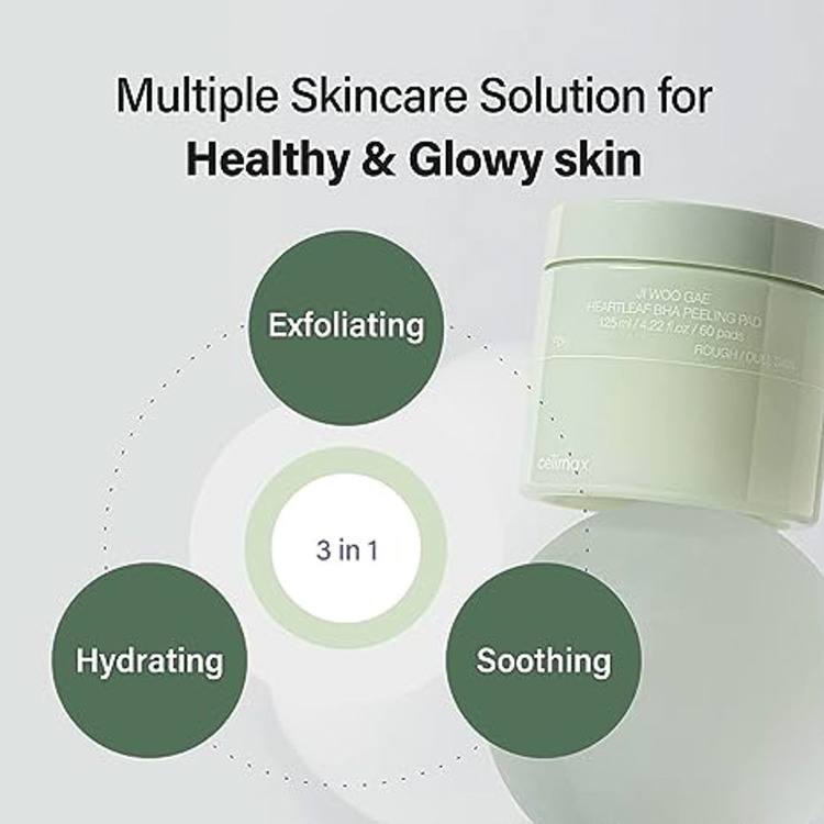 celimax Jiwoogae Heartleaf BHA Peeling Pad - 60 Pads