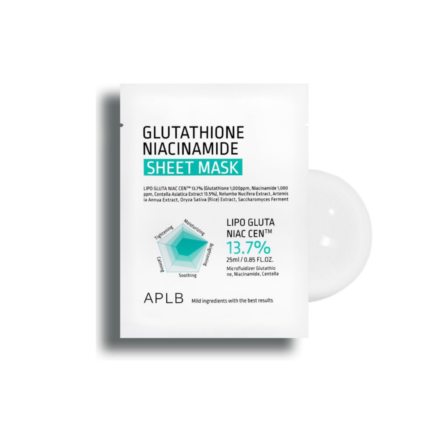 APLB Glutathione Niacinamide Sheet Mask