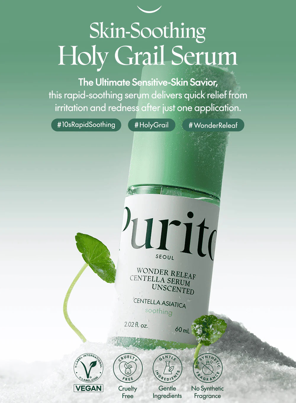 Purito SEOUL Wonder Releaf Centella Serum Unscented - 60ml