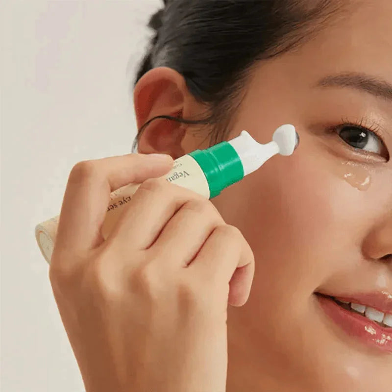 applying axis-y eye serum