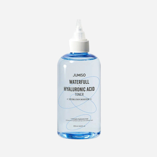 Bottle of Jumiso Waterfull Hyaluronic Acid Toner on a white background
